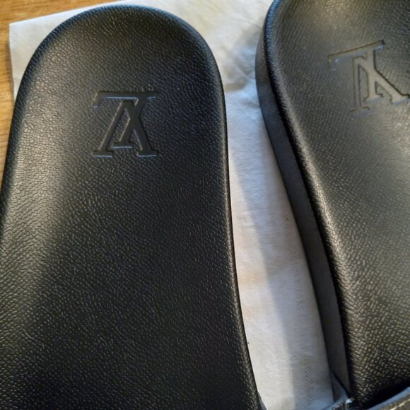 AUTHENTIC Louis Vuitton Waterfront Split Monogram Men's Slides Mule Sandals - Picture 7 of 9